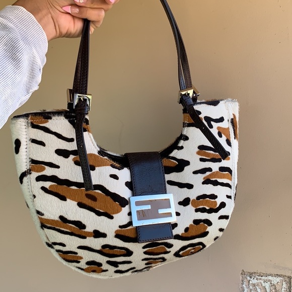 FENDI leopard print shoulder bag - Picture 5 of 14